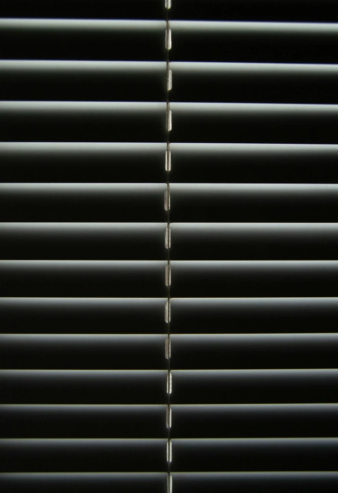 a chain on a metal bar